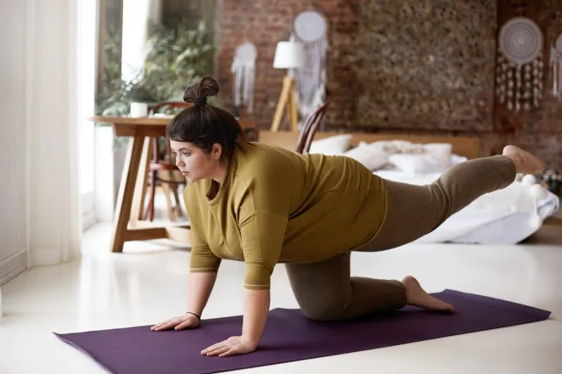 Yoga mat for plus-size practitioners