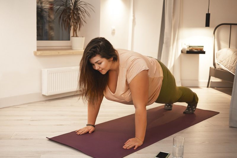 Yoga mat for plus-size practitioners