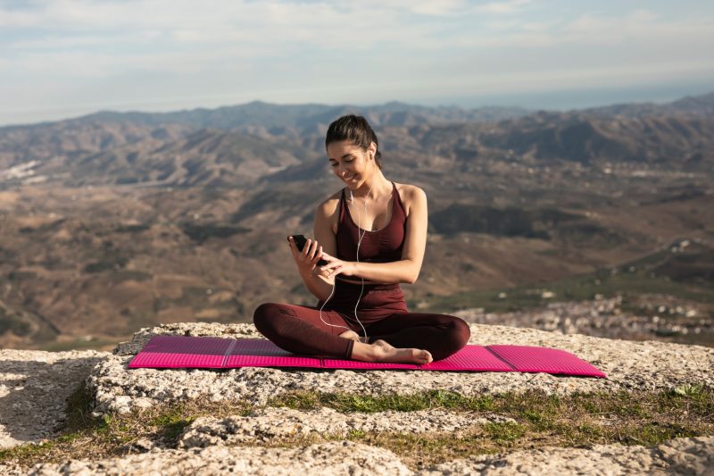 Portable travel yoga mats