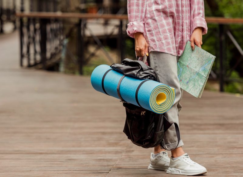 Portable travel yoga mats