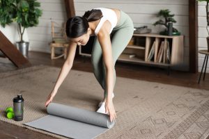 Yoga mat texture