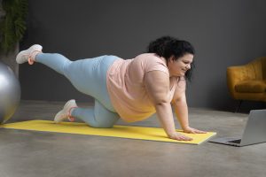 Yoga mat texture