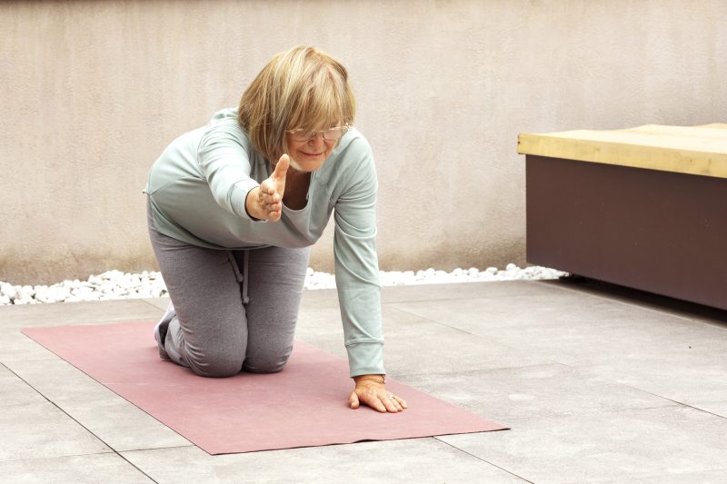 Yoga mat for injury prevention