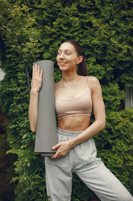 Yoga mat texture and grip