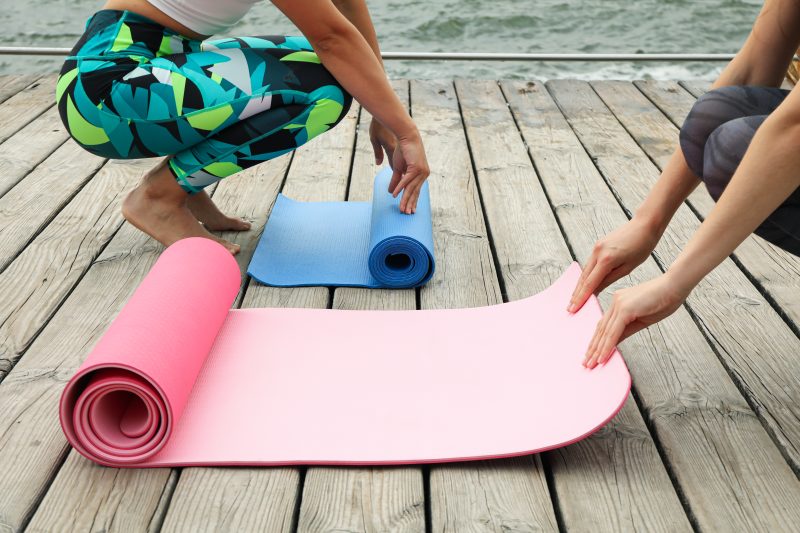 How to break in a new yoga mat