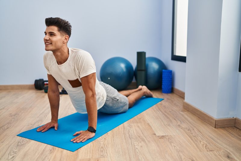 Yoga mat texture and grip