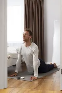 Home yoga space